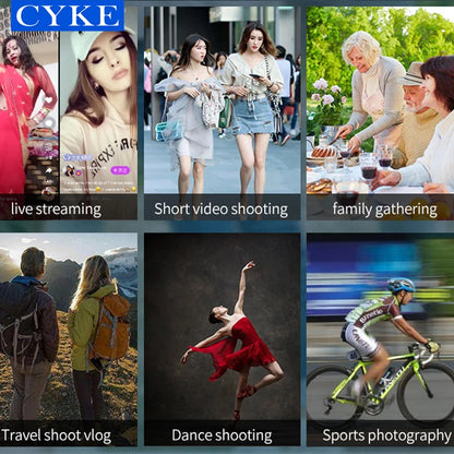 CYKE H4 Gimbal 3 Axis Cell Phone Control the Focal Length Professional Stabilizer Face Tracking Vlog Selfie Stick  F6
