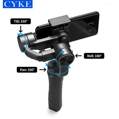 CYKE H4 Gimbal 3 Axis Cell Phone Control the Focal Length Professional Stabilizer Face Tracking Vlog Selfie Stick  F6